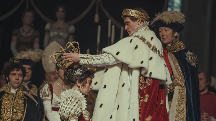 Napoleon crowns Josephine.