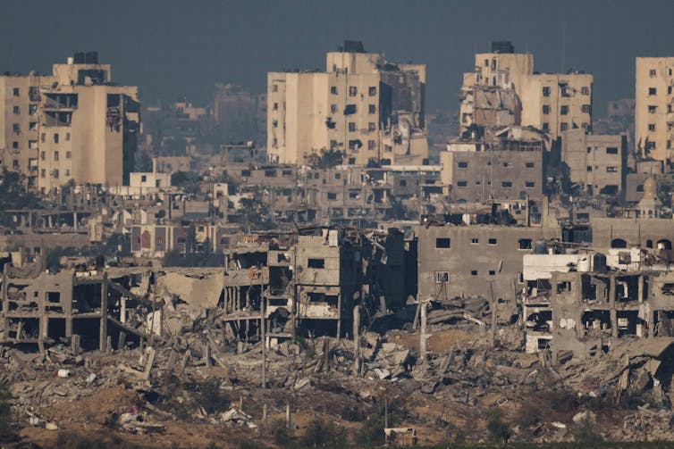 View of Gaza seen from southern Israel, Thursday November 16.