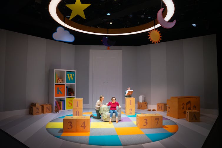 The stage.