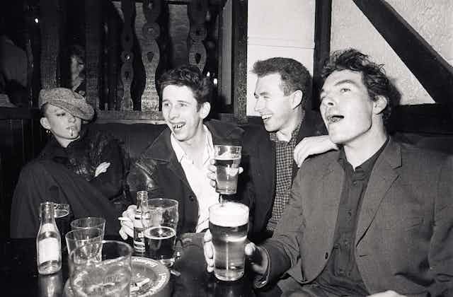Members of The Pogues in 1984
