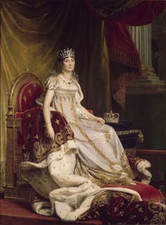 Portrait of Josephine in coronation finery