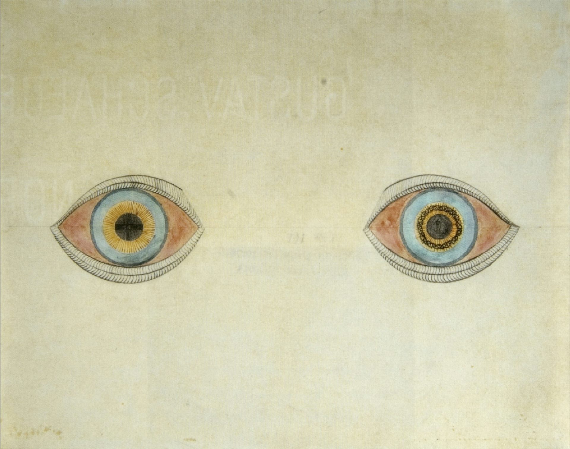 Dessin du peintre allemand August Natterer (1868–1933), atteint de schizophrénie.