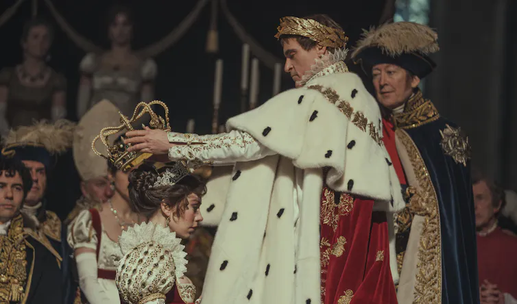Napoleon crowns Josephine in Ridley Scott's biopic.