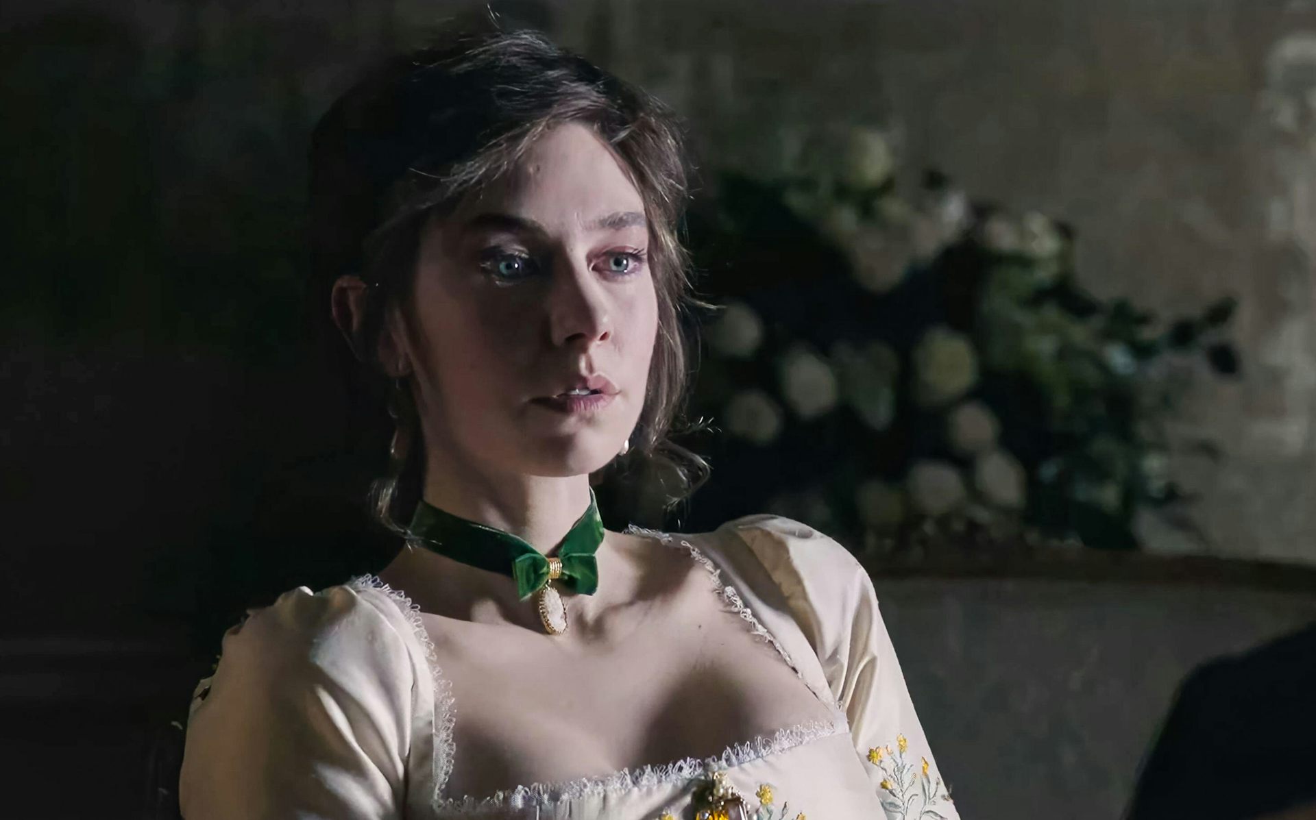Josephine wears a cameo necklace in Napoleon.