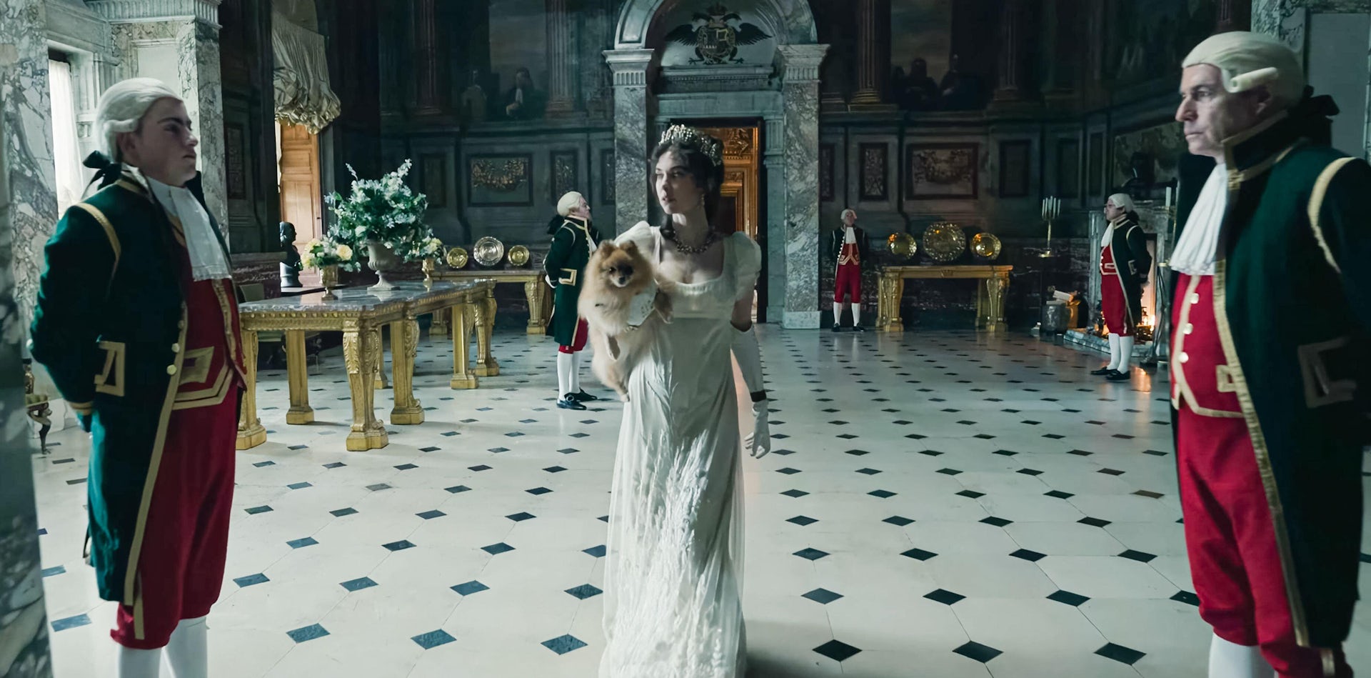 Josephine in her signature Empire style.