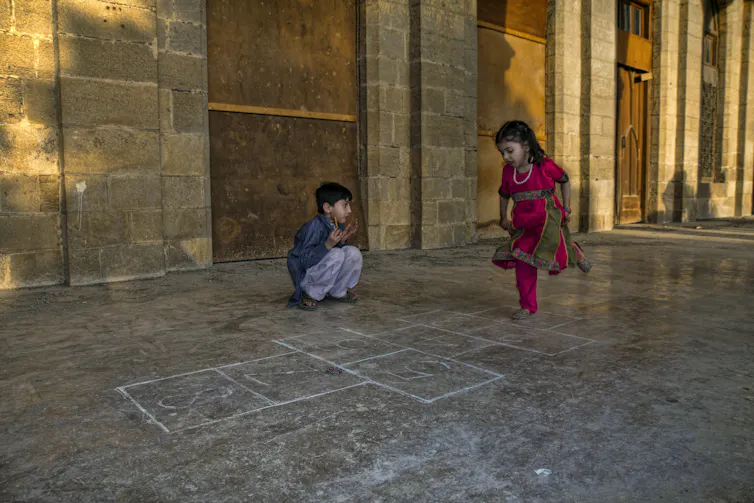 Children playing