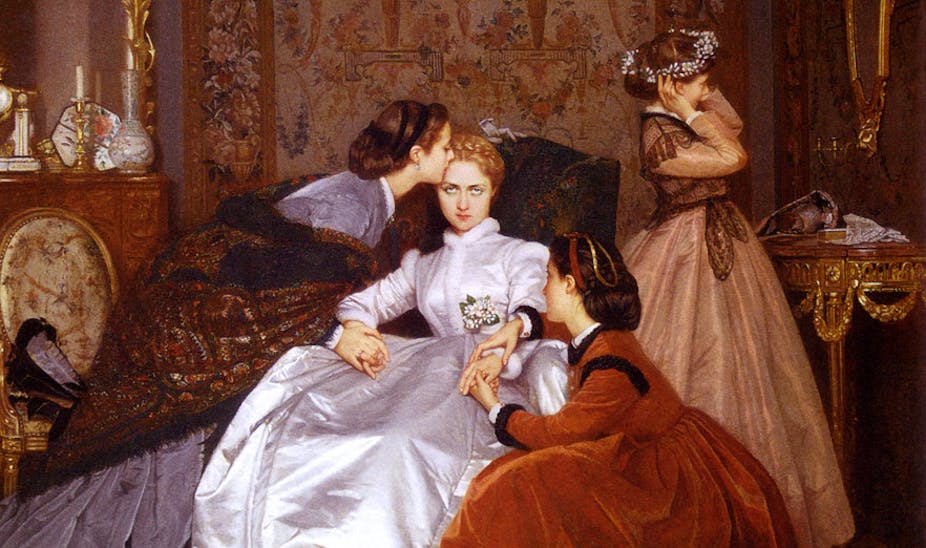 The Hesitant Fiancée by Auguste Toulmouche