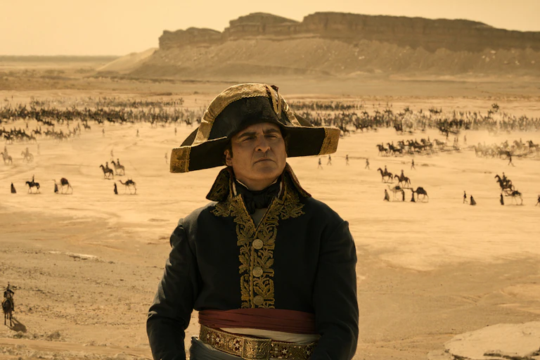 Joaquin Phoenix interpreta a Napoleón.