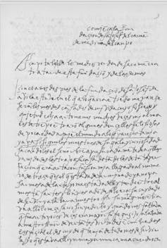 Autógrafo del _Libro de las fundaciones_.