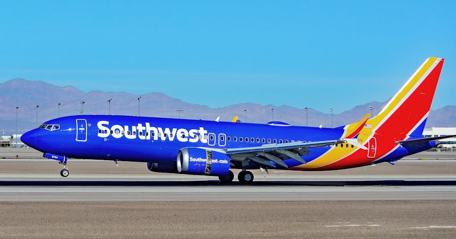 Un avion de la compagnie américaine Southwest Airlines