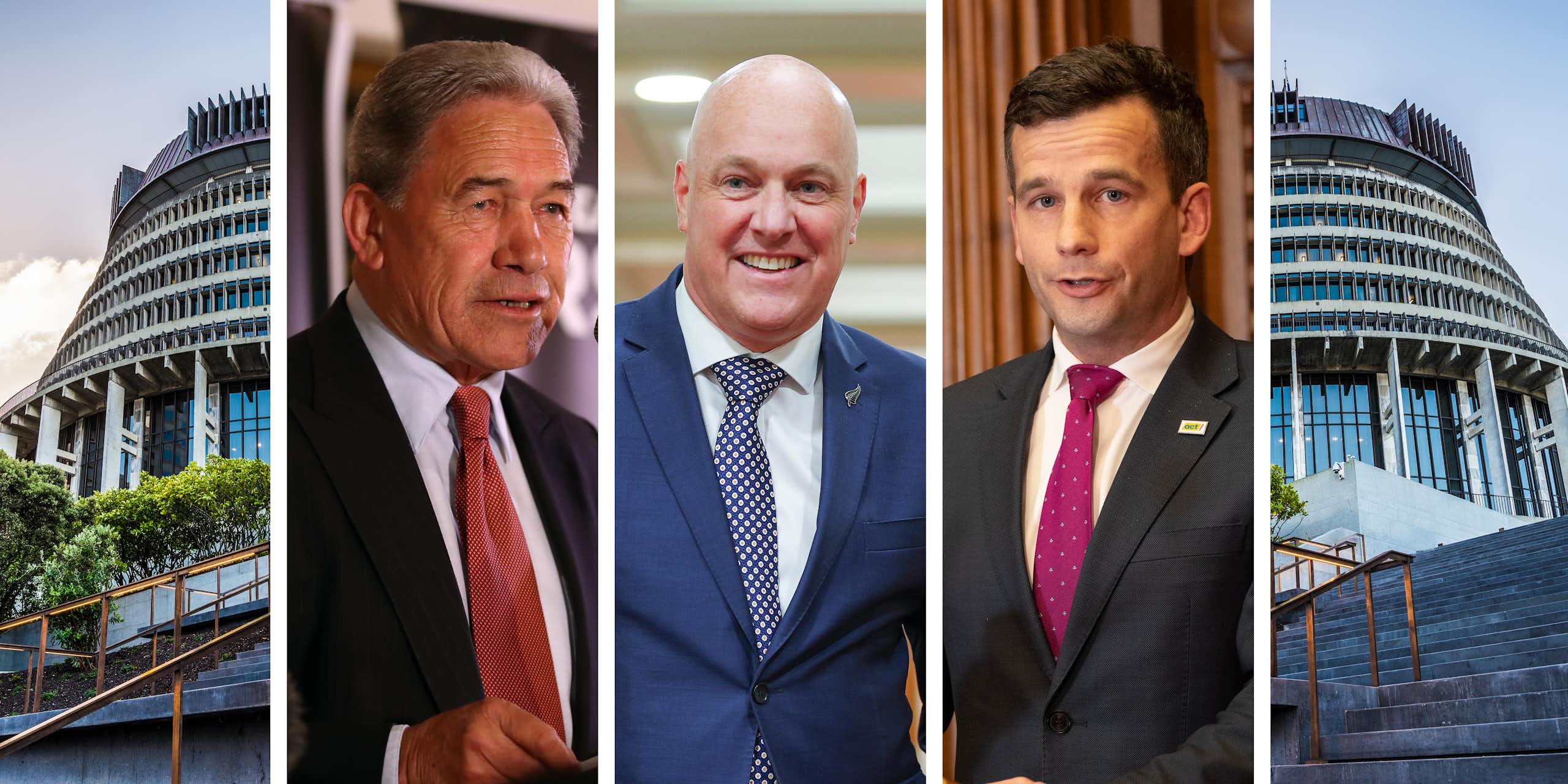Three parties, two deals, one government: the stress points within New Zealand's 'coalition of many colours'
