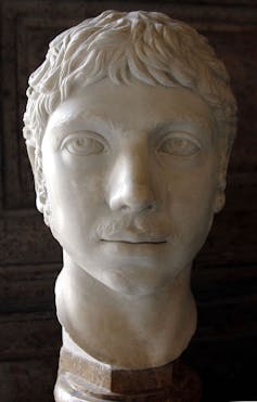 A bust of Elagabalus.