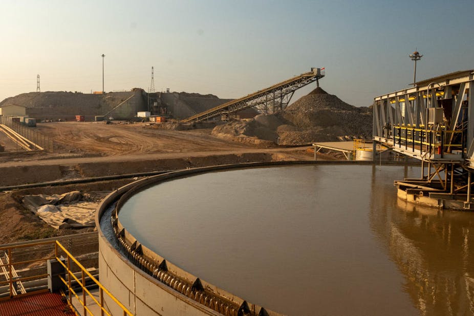 General view of a mineral processing plant