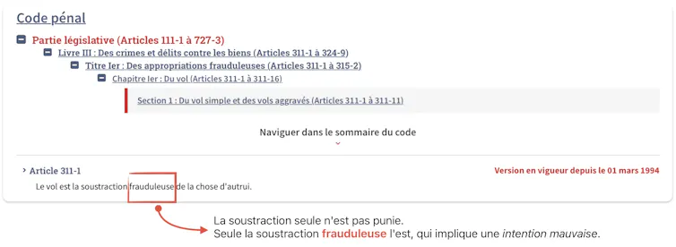Article 311 1 Code Pénal
