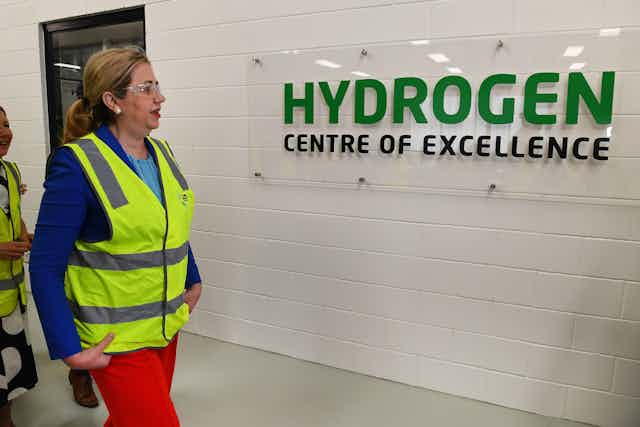 Queensland Premier Annastacis Paluszczuk opens Australia's first Hydrogen Centre of Excellence in 2022.