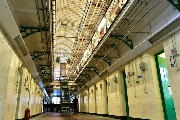 Hallway in a British prison