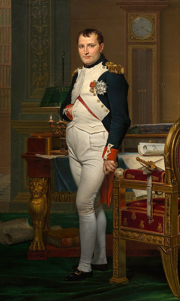 Portrait of Napoleon.