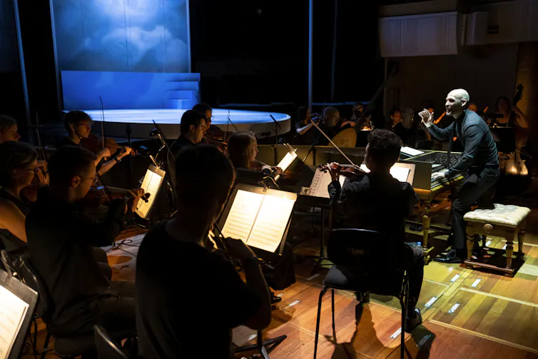 An orchestra.