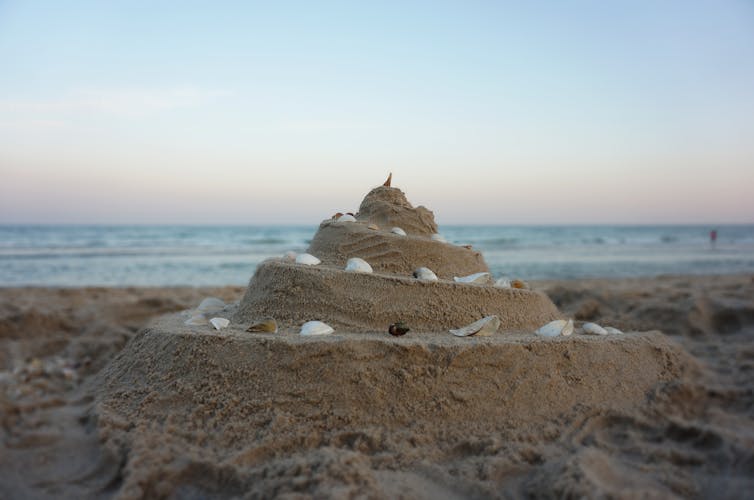 A sand castle.