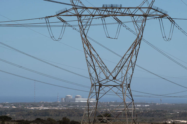 An electricity pylon