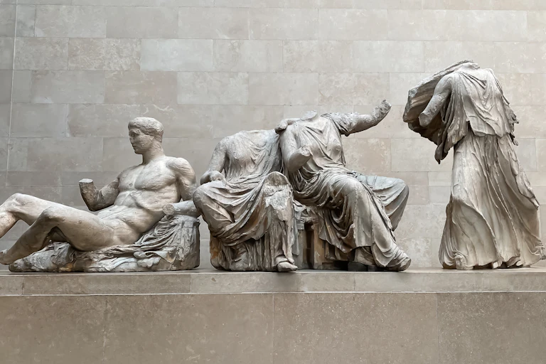 The Elgin Marbles, originally part of Parthenon and Acropolis of Athens.
