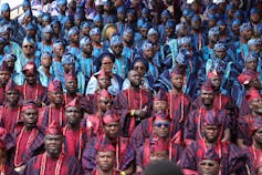 Men in traditional clothes