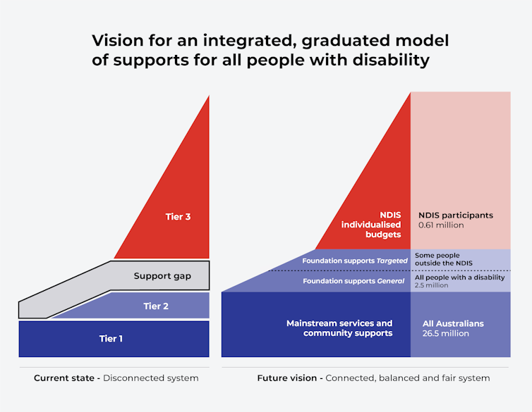 The NDIS’s current system is disconnected and has a support gap.