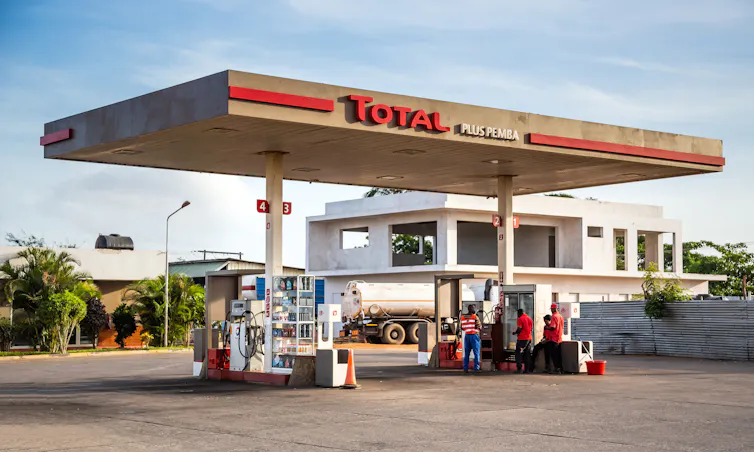 petrol station in Mozambique