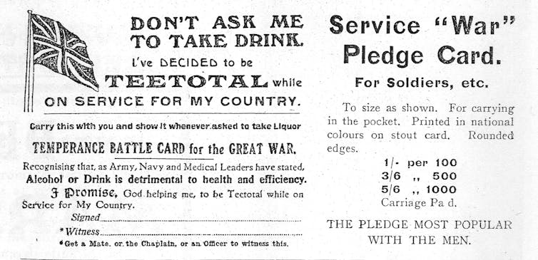 Booze in WWI