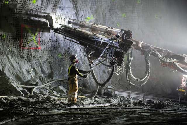 Excavación DUNE-LBNF en el laboratorio de Sanford, Dakota del Sur. Excavación DUNE-LBNF en el laboratorio de Sanford, Dakota del Sur.