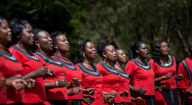 A choir in Kenya. 