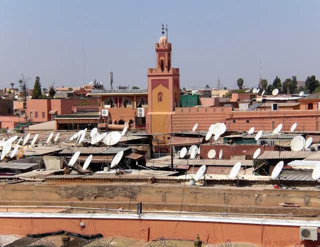 Vue de la ville de Marrakech au Maroc