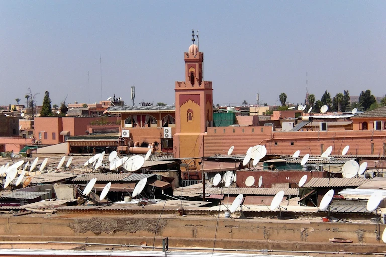 Vue de la ville de Marrakech au Maroc