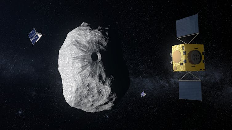 Artist's impression of Hera mission.