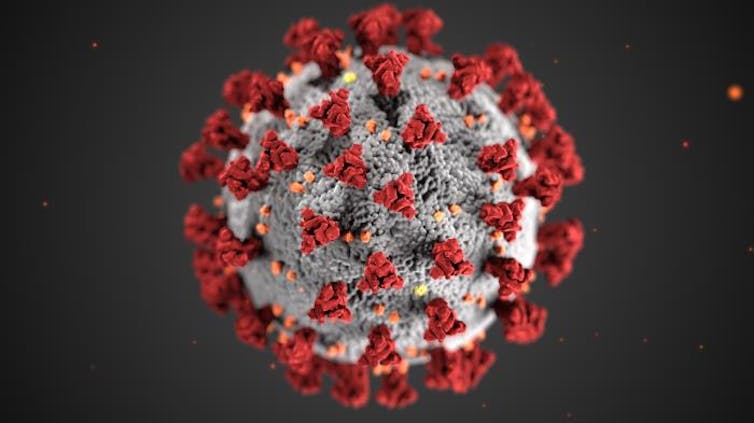 CDC illustration of COVID-19 virus