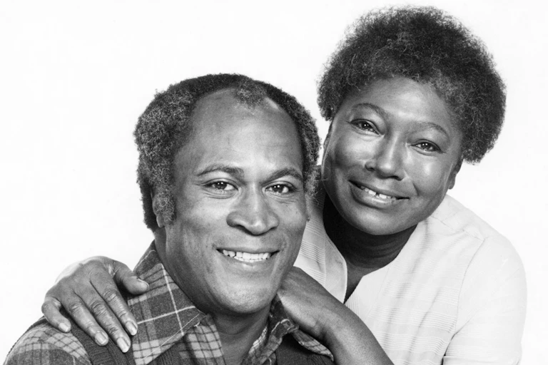 Portrait of a middle-aged Black couple.
