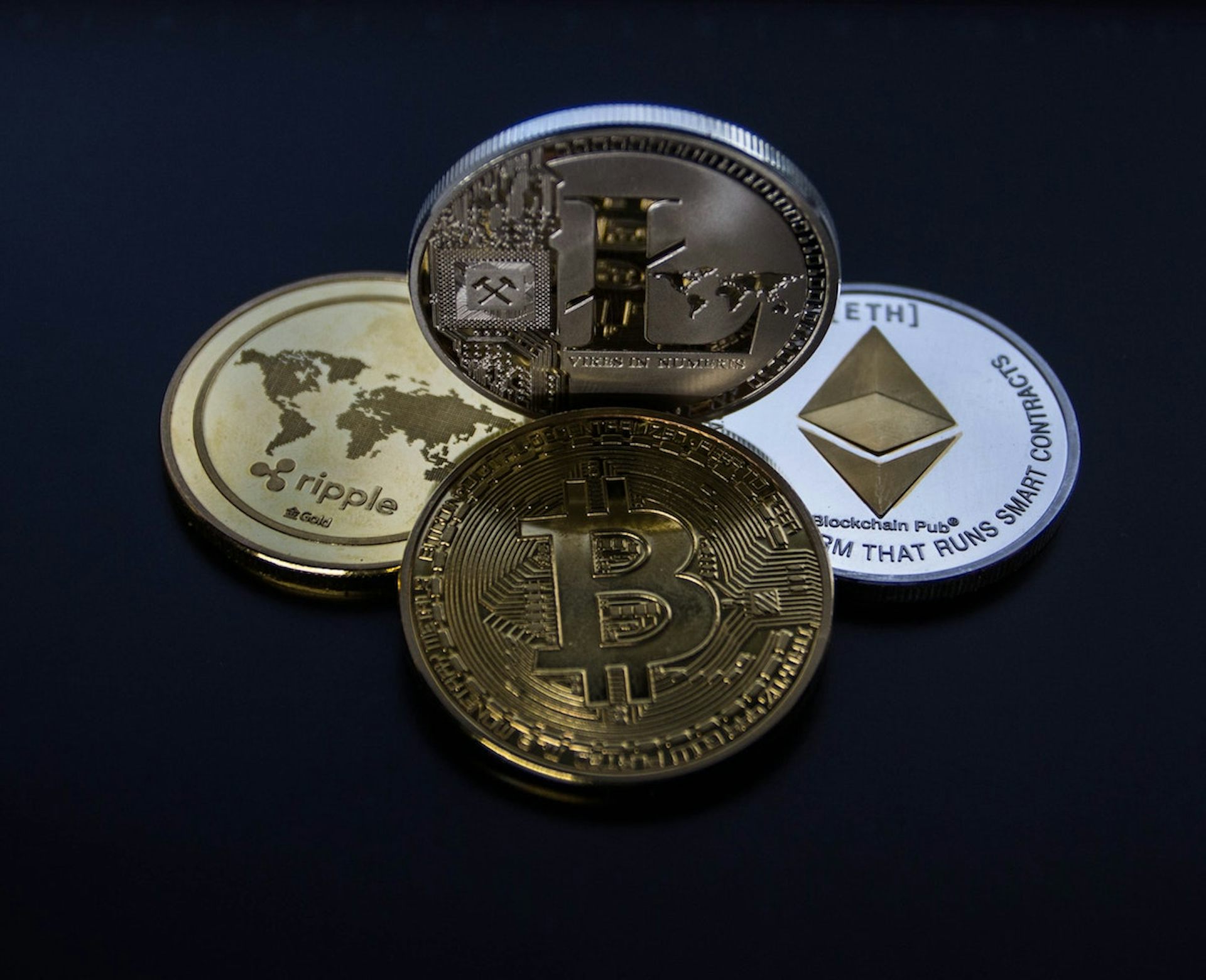 Illustration de cryptomonnaies