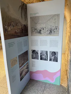 Panels from the exhibition.