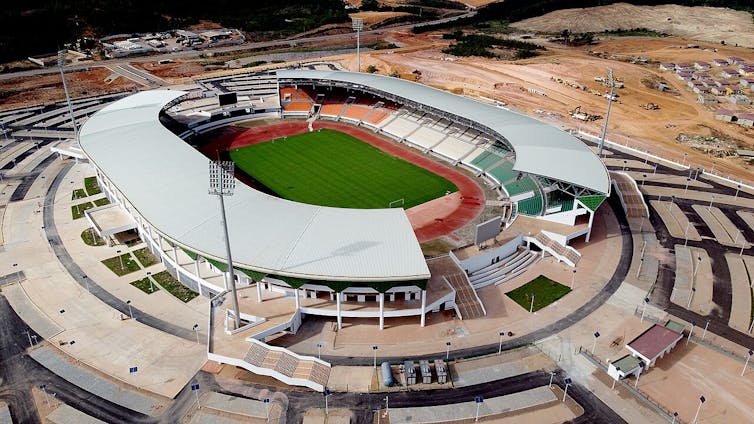 Vue du stade Laurent Pokou à San Pedro
