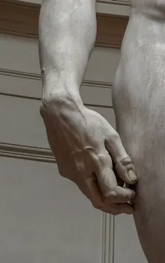 La main du David de Michel-Ange