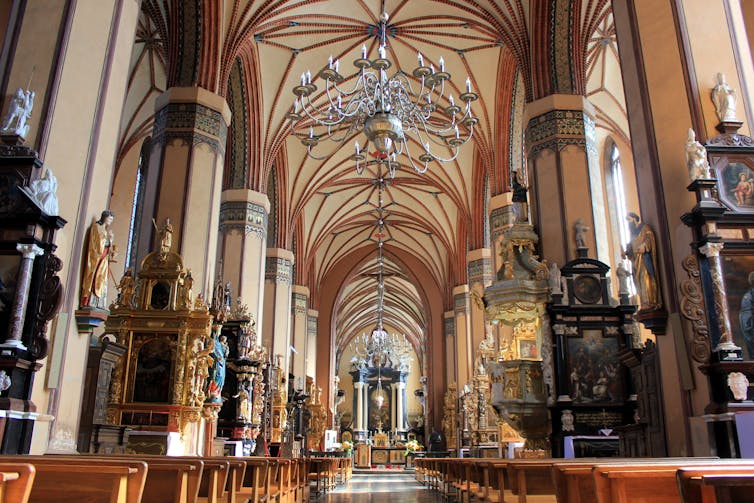 Photo of the inside of a cathedral