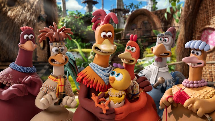 chickens with a chick