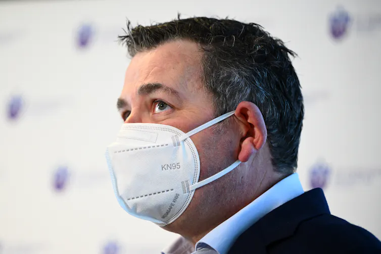 man in mask