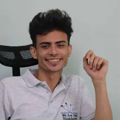 A portrait of a young man.
