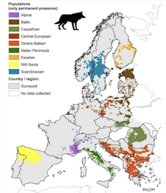 Annotated map of Europe