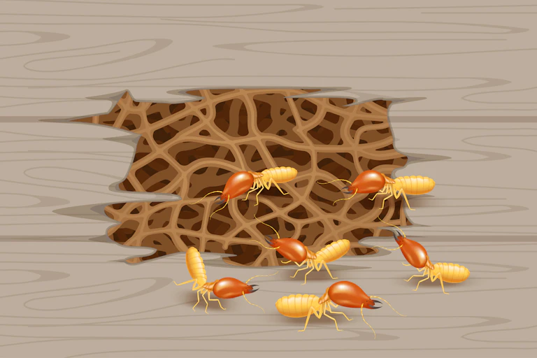 illustration d'un nid de termites.