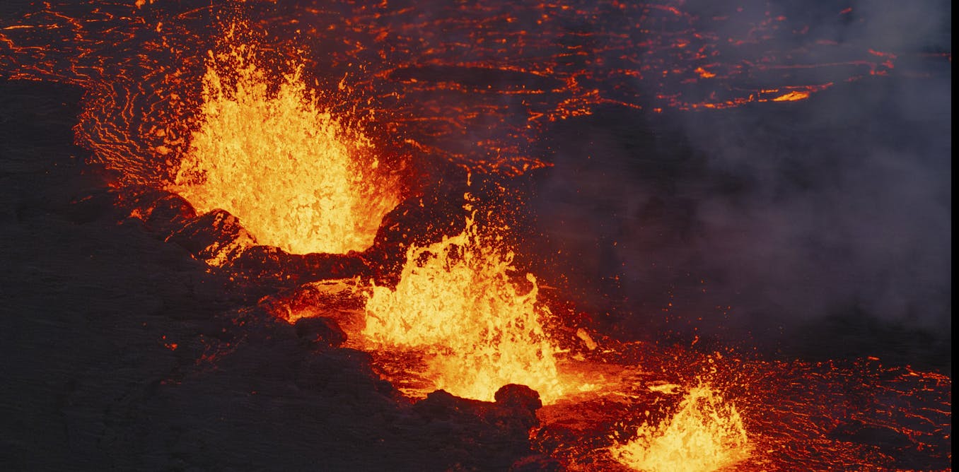 Volcanic eruption lights up Iceland after weeks of earthquake warnings − a geologist explains what’s happening Volcanic eruption lights up Iceland after weeks of earthquake warnings − a geologist explains what’s happening