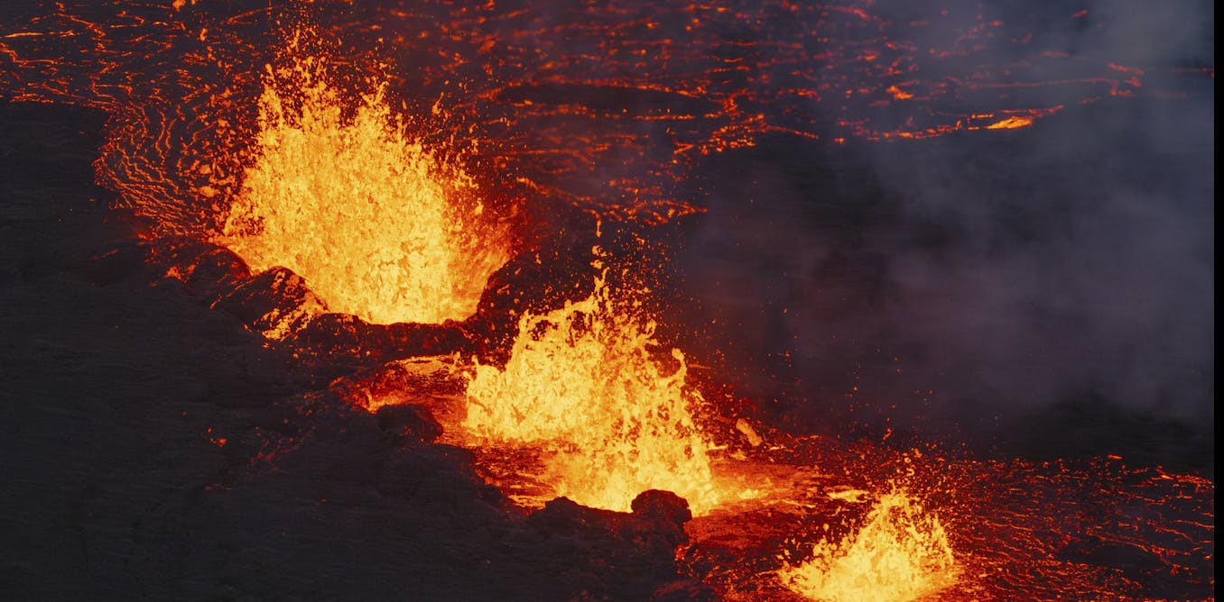 Volcanic eruption lights up Iceland after weeks of earthquake warnings − a geologist explains what’s happening