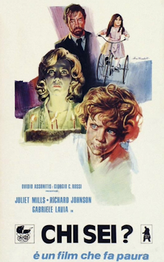 Movie poster featuring drawings of various actors, young and old.