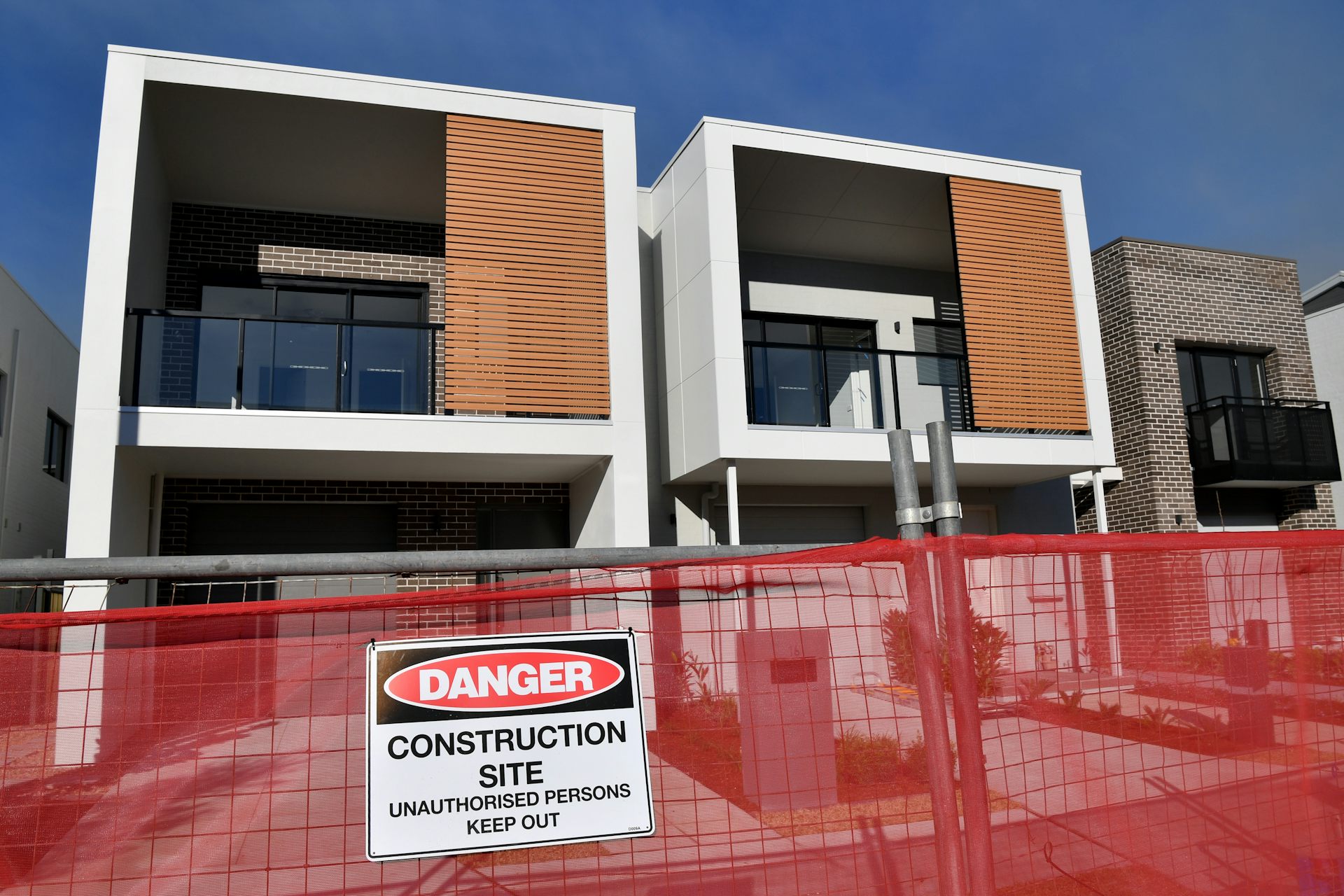 New townhouses under construction